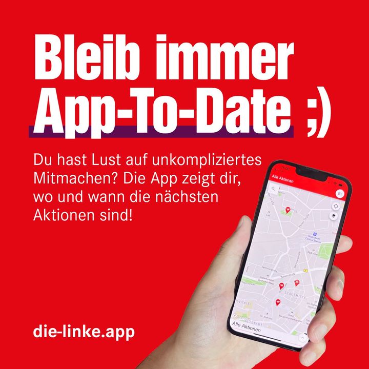 Belib immer App-To-Date - www.die-linke.app